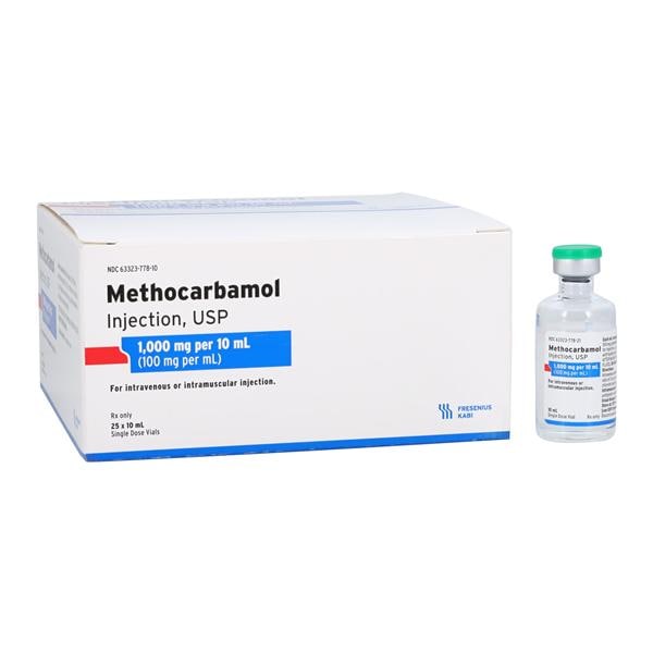 Methocarbamol Injection 100mg/mL SDV 10mL 25/Package