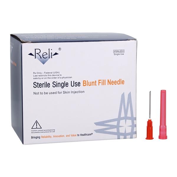 Blunt Fill Needle 18gx1" Non-Safety 100/Bx, 100 BX/CA