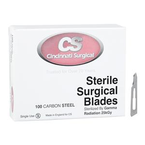 Carbon Steel Sterile Surgical Blade #15T Disposable 100/Bx