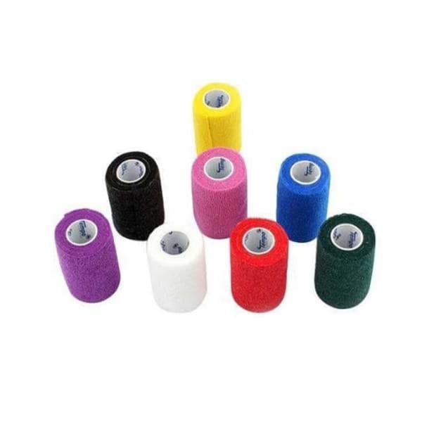 Co-Ease Cohesive Bandage Elastic 3"x5yd Assorted Non-Sterile 24/Bx, 12 BX/CA
