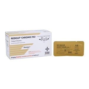 Reli Redigut Suture 4-0 18" Chromic Gut YP-3 Natural 12/Bx