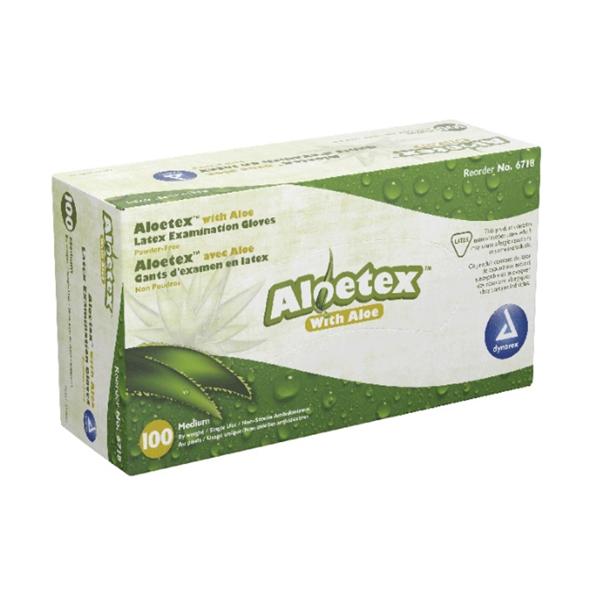 AloeTex Exam Gloves Medium Green Non-Sterile product image