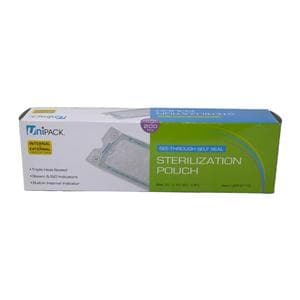 Unipack Sterilization Pouch Heat Sealed 2.75 in x 10 in 200/Bx, 16 BX/CA