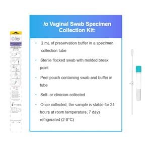 Binx Health io Vag Swb Sample Collection Kit f/ Binx Hlth io CT/NG Inst 50/Bx