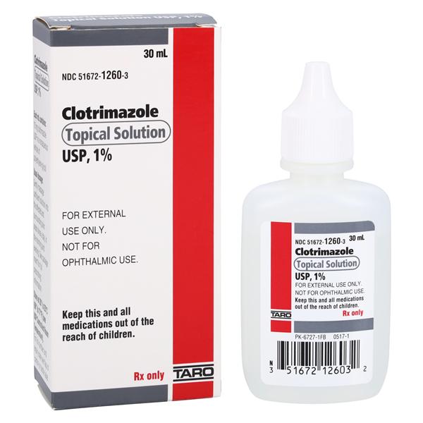Clotrimazole Topical Solution 1% Bottle 30mL Each
