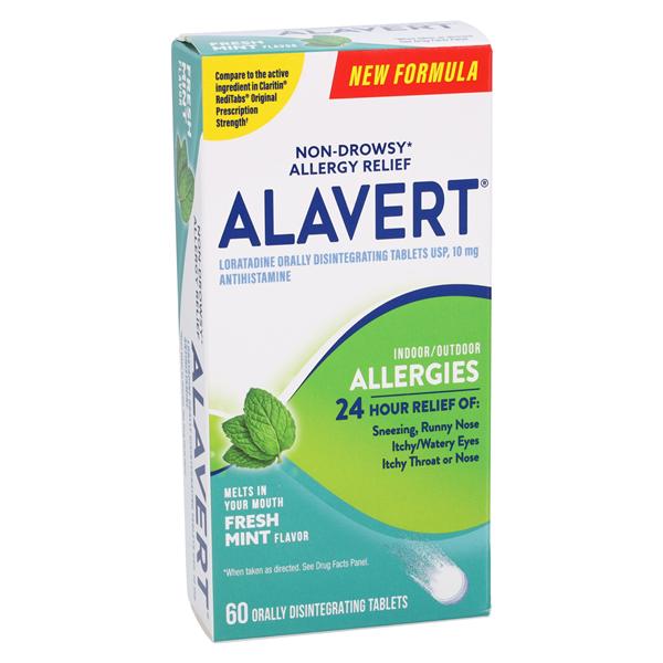 Alavert Dissolvable Tablets 10mg Mint 60/Bx