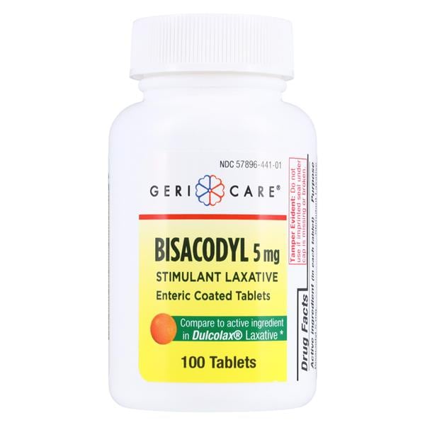 Bisacodyl EC Tablets 5mg Bottle 100/Bt