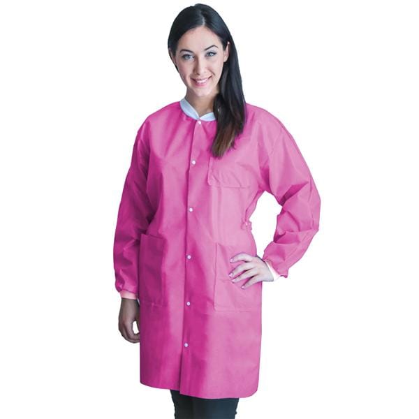 FitMe PPE Lab Coat Small Bubblegum Pink 50/Ca