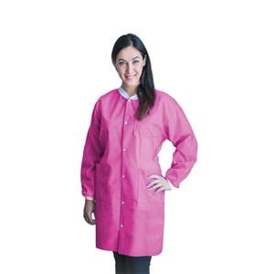 FitMe PPE Lab Coat Medium Raspberry 50/Ca