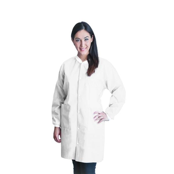 FitMe PPE Lab Coat Large White 50/Ca