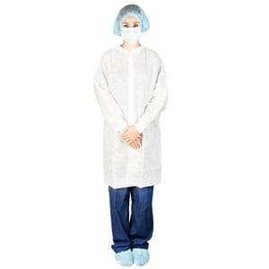 Lab Coat Multi Layer SMS Large White 50/Ca