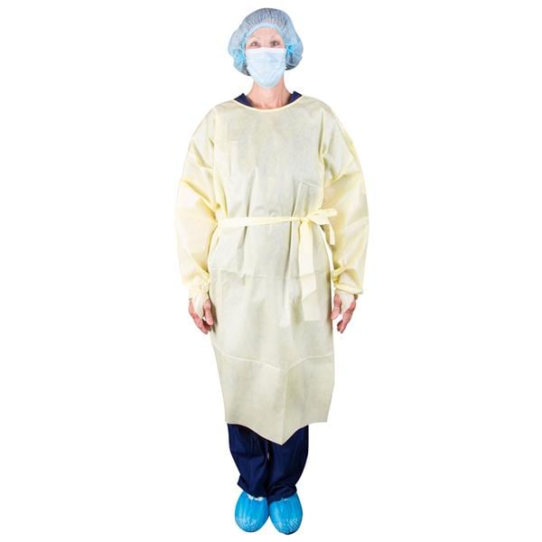 Isolation Gown AAMI Level 2 SMS Universal Yellow 100/Ca product image