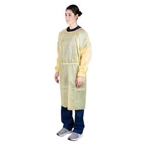 Isolation Gown Multi Layer SMS Universal Yellow 100/Ca