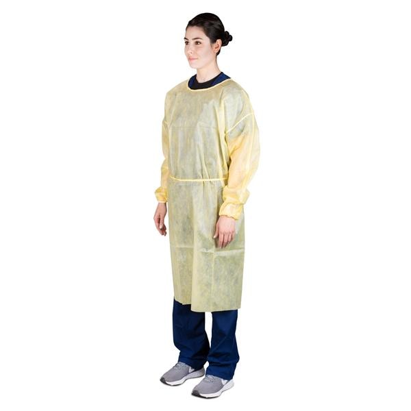 Isolation Gown Multi Layer SMS Universal Yellow 100/Ca