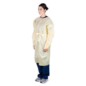 Isolation Gown AAMI Level 2 SMS X-Large Yellow 100/Ca