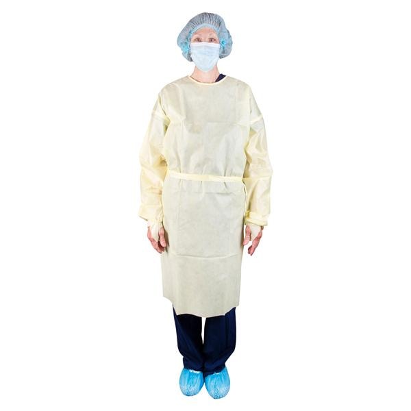 Dukal Isolation Gown AAMI Level 1 X Large Yellow 100/Ca