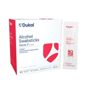Alcohol Swabstick 70% Isopropyl Alcohol 1's 4