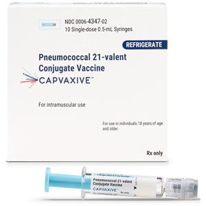 CAPVAXIVE Pneumococcal Injectable 0.5mL PFS 10/Package