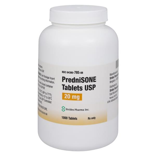 Prednisone Tablets 20mg Bottle Each