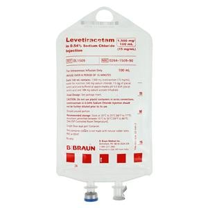 Levetiracetam IM/IV Injection 15mg/mL Bag 100mL 24/Package