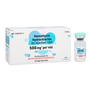 Vancomycin HCl Injection 500mg/vl SDV 10mL 10/Package