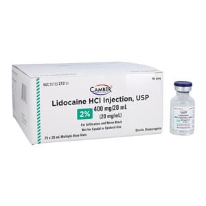 Lidocaine HCl Injection 2% MDV 20mL 25/Package