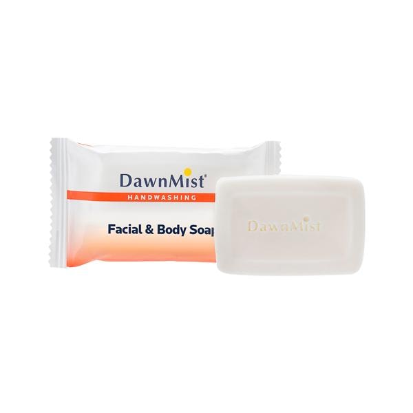 DawnMist Facial & Body Soap Br 1.35oz Fresh Scent Ind Pkg #1-1/2 250/Ca