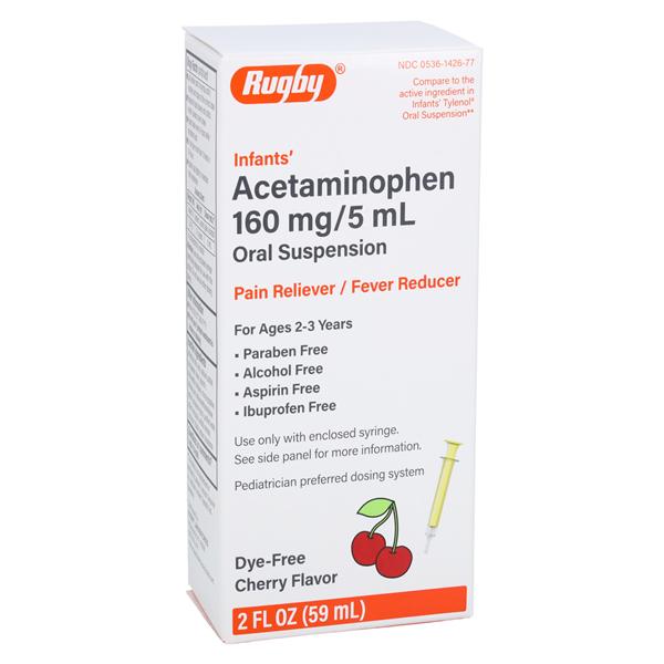 Acetaminophen Oral Suspension 160mg/5mL 2oz Bottle 2oz/Bt