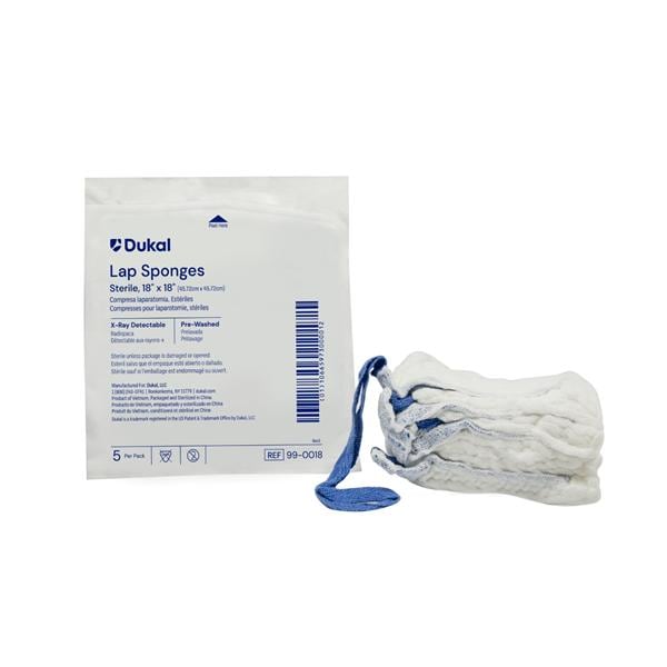 Pre-Washed Laparotomy Sponge 18x18" Sterile
