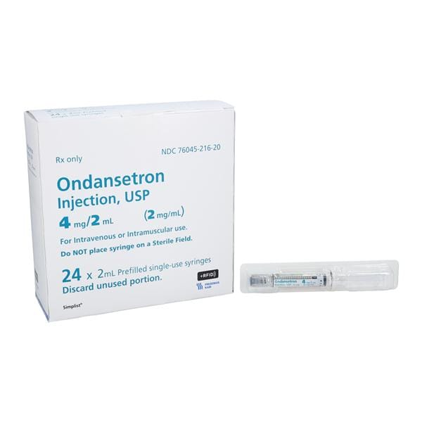 Ondansetron Injection 4mg/2mL Simplist Prefilled Syringe 24/Package