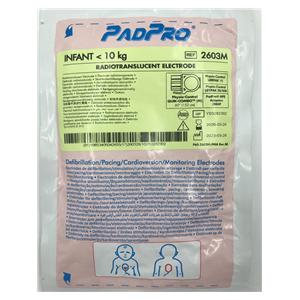 PadPro Multifunction Electode New f/ Phys-Cntrl 4.3x2.9" Hdr-Gl Adh 10/Ca