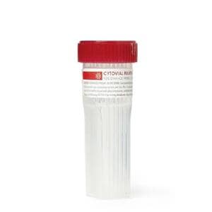 CytoVial Prefilled Vial 50mL Red Screw Cap 100/Ca