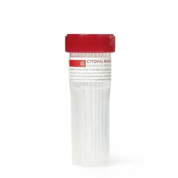 CytoVial Prefilled Vial 50mL Red Screw Cap 100/Ca