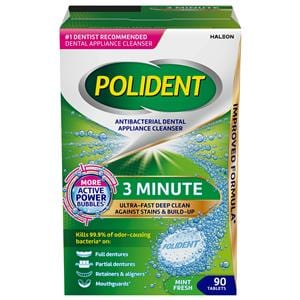 Polident Denture Cleanser 90/Bx, 6 BX/CA