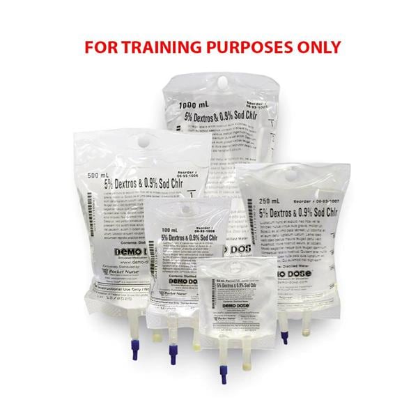 Demo Dose IV Fluid Simulated Medication Ea