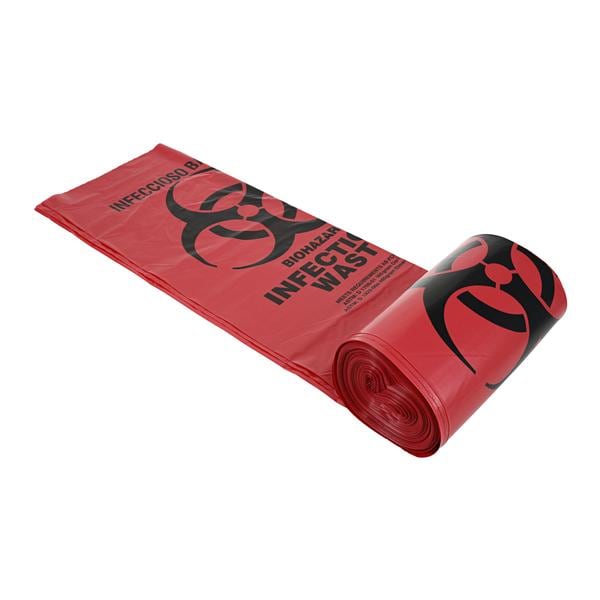 Biohazard Liner Red 24x24" 1.2mil 500/Ca product image