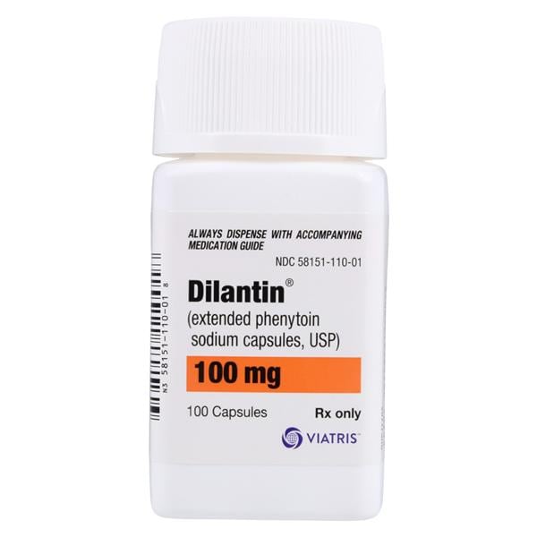 Dilantin Capsules 100mg Extended Release Bottle 100/Package