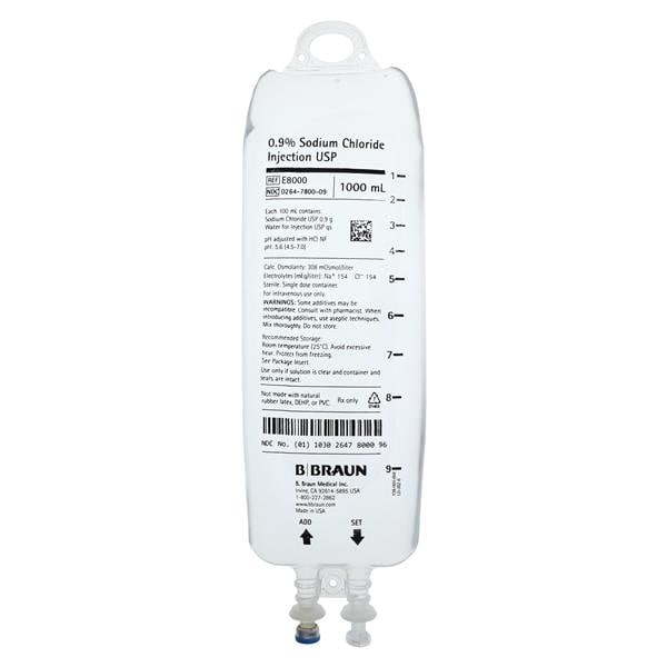 IV Solution Solution 0.9% Sodium Chloride Bag 12/Ca