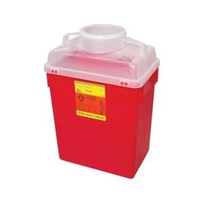 Recykleen Sharps Container 6g Rd 12.8x8.8x17.1" Vrtcl Entr Hng Cp Lk Ld PP 12/CA