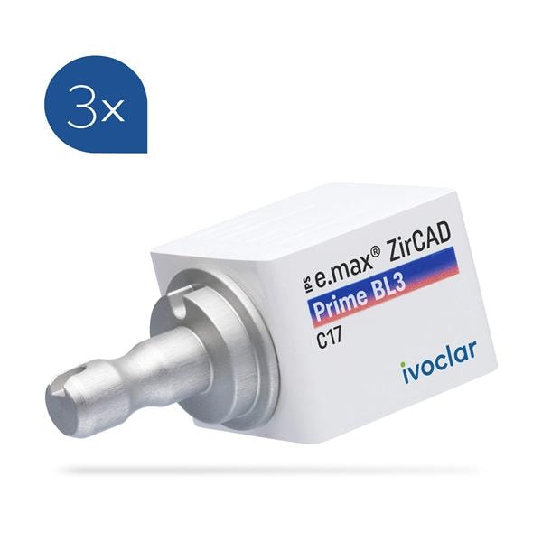 IPS e.max ZirCAD Prime Blocks C17 BL3 For CEREC/inLab 3/Bx