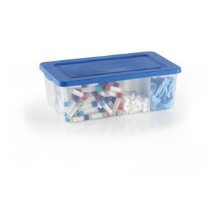 Tubby Storage Container New Natural Polypropelyne With Lid/Dividers 5/Pk