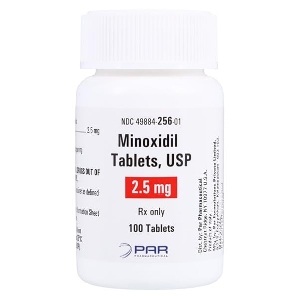 Minoxidil Tablets 2.5mg Bottle 100/Bottle Each