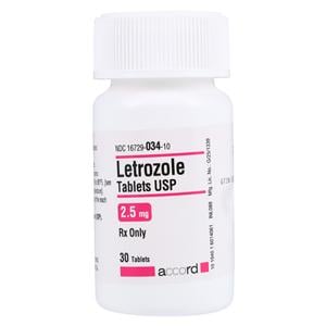 Letrozole Tablets 2.5mg Bottle 30/Bottle Each