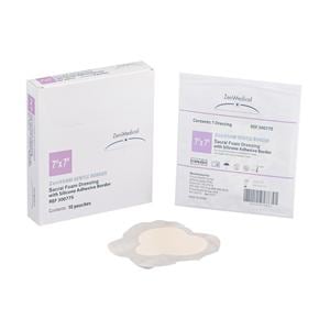 ZeniFOAM GENTLE BORDER PU Fm Border Dressing 7x7 Strl Scrl NAdh Slcn Adh Tn Abs