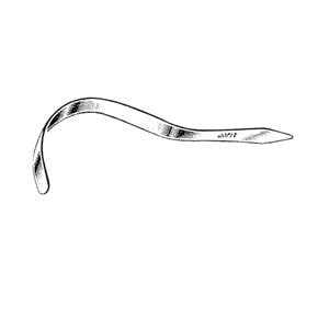 Deaver Retractor Angled Right Stainless Steel Reusable Ea