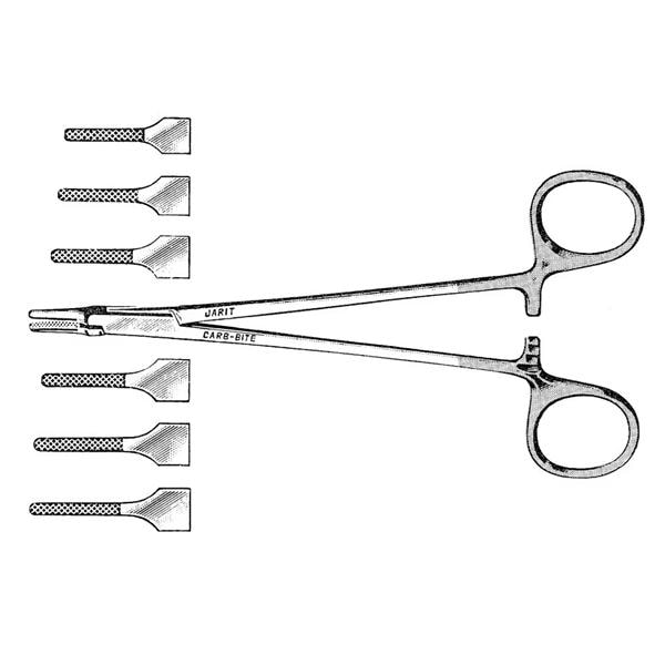 Mayo-Hegar Needle Holder Serrated Straight Stainless Steel Ea