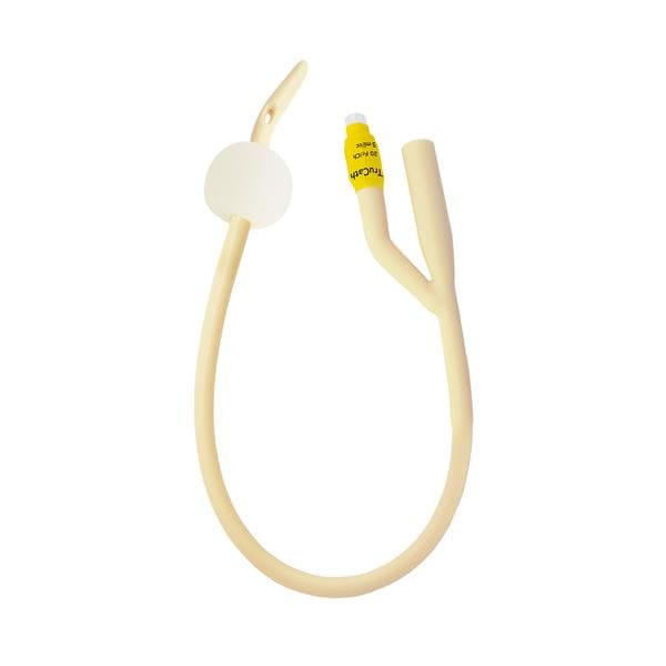 TruCath 2-Way Foley Catheter Coude Tip Silicone Elastomer Coated Latex 20Fr 10mL
