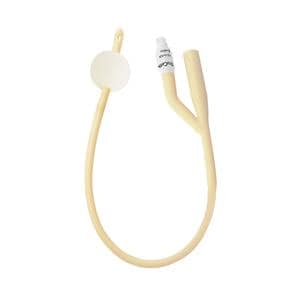 TruCath 2-Way Foley Catheter Straight Silicone Elastomer Coated Latex 16Fr 10mL