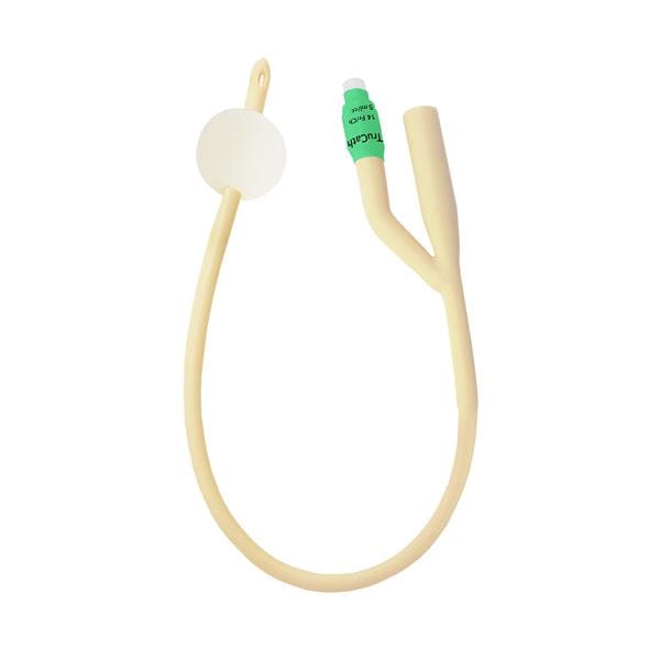 TruCath 2-Way Foley Catheter Straight Silicone Elastomer Coated Latex 14Fr 10mL