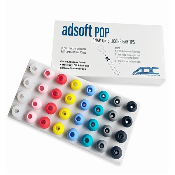 Adsoft Snap-On Eartips Disposable For Snap-on Silicone Eartips PKG
